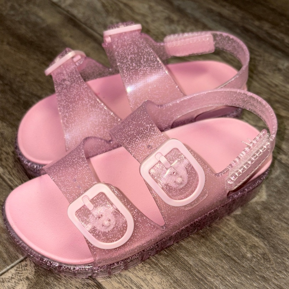 Cat & Jack Sparkly Pink Kids Sandals
